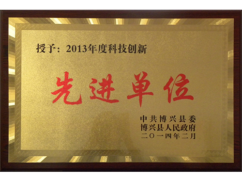 2013年度科技立异进步前辈单元